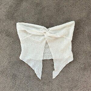 White Twist Bandeau
